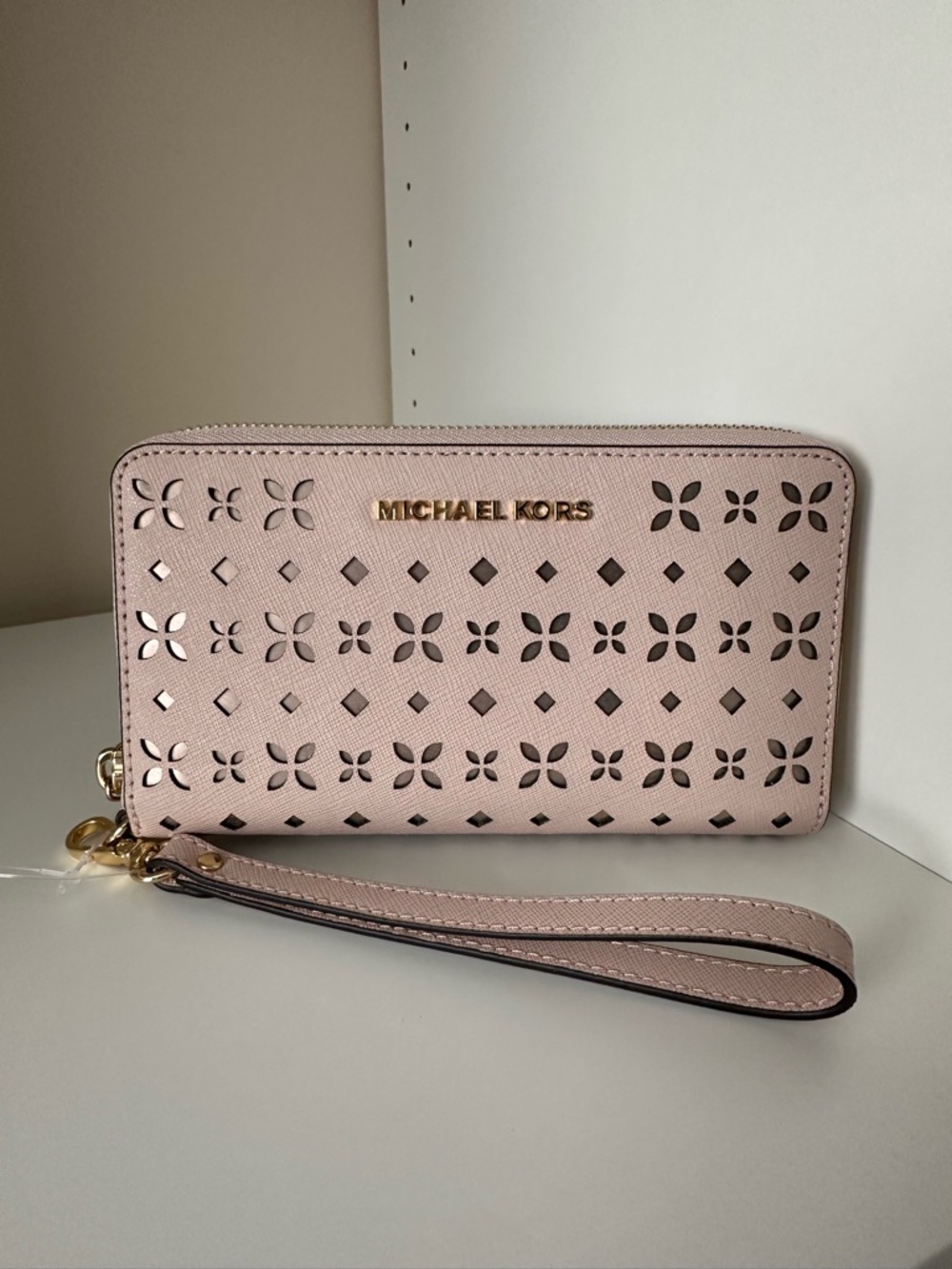 Michael Kors Ballet Pink Saffiano Wristlet Wallet